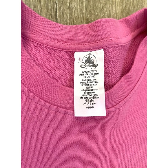 Disney Parks Alice Sweatshirt Terry Oversized Cheshire Cat Face 2XL GUC Top 2025 - Picture 4 of 7